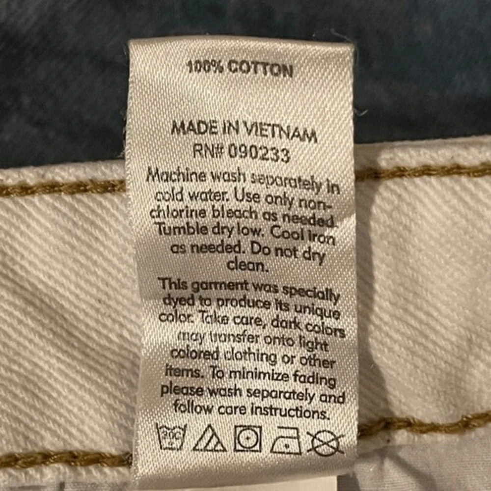 PacSun Mom‎ Shorts Light Wash Contrast Waistband Mid Rise Size 24